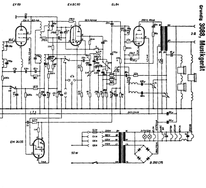 Konzertgerät 3088; Grundig Radio- (ID = 2369454) Radio