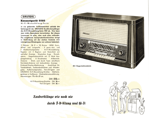 Konzertgerät 5080 Hi-Fi Zauberklang; Grundig Radio- (ID = 2085510) Radio