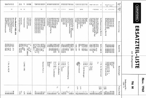 Musikgerät 96M; Grundig Radio- (ID = 29324) Radio