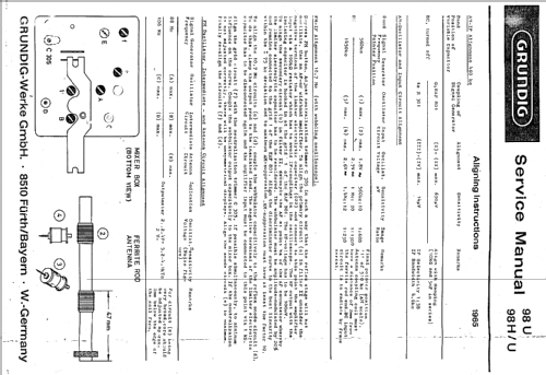 Musikgerät 98; Grundig Radio- (ID = 460459) Radio