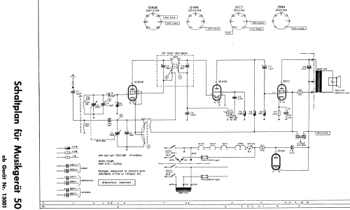 Musikgerät 50/R; Grundig Radio- (ID = 335242) Radio