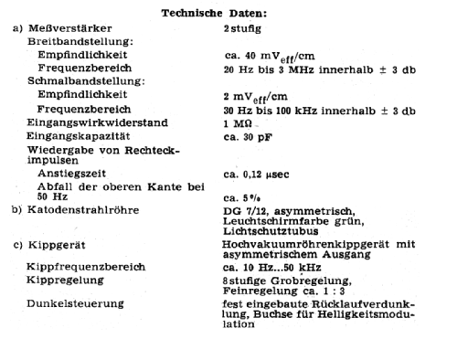 Oszillograph 219; Grundig Radio- (ID = 2564416) Equipment