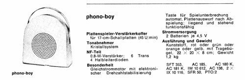 Phono-Boy ; Grundig Radio- (ID = 93330) Enrég.-R