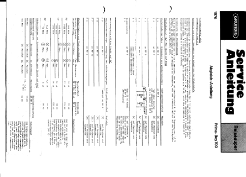 Prima-Boy 700; Grundig Radio- (ID = 174286) Radio