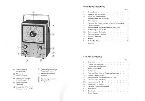 RC-Generator TG20; Grundig Radio- (ID = 1251345) Equipment