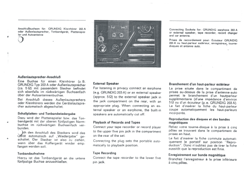 Satellit 205a; Grundig Radio- (ID = 1460810) Radio