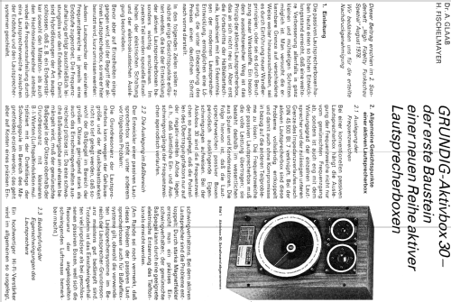 Super HiFi Professional Aktiv Box 30; Grundig Radio- (ID = 950672) Speaker-P