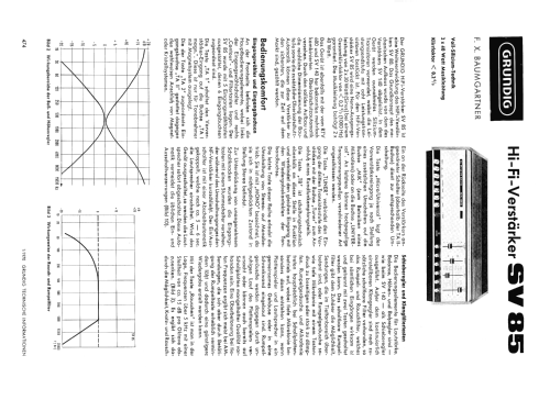 SV85; Grundig Radio- (ID = 2056147) Ampl/Mixer