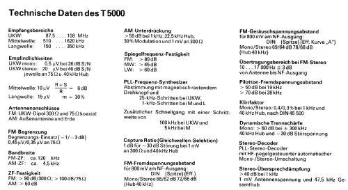 T5000; Grundig Radio- (ID = 1041996) Radio