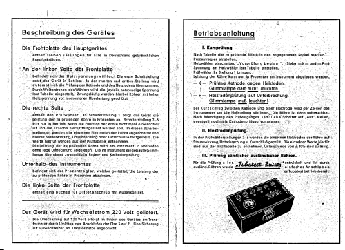 Tubatest II ; Grundig Radio- (ID = 380519) Equipment