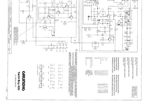 Yacht-Boy 600; Grundig Radio- (ID = 74925) Radio