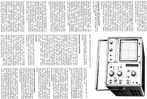 Zweikanaloszilloskop G10/13 Z; Grundig Radio- (ID = 950207) Equipment