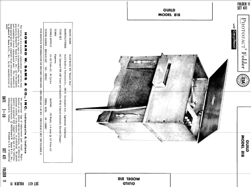 The Bonnet Box 818 ; Guild Radio & (ID = 645490) Radio