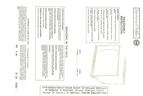 17TT700E Ch= A2005 Run1; Hallicrafters, The; (ID = 2014944) Television