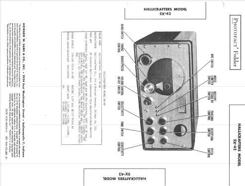 SX-42 ; Hallicrafters, The; (ID = 1389326) Amateur-R