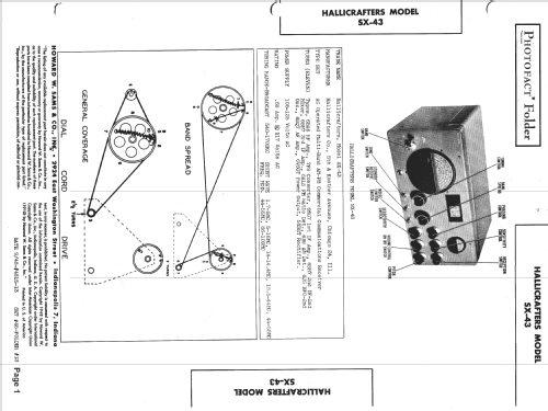 SX-43; Hallicrafters, The; (ID = 1396795) Amateur-R