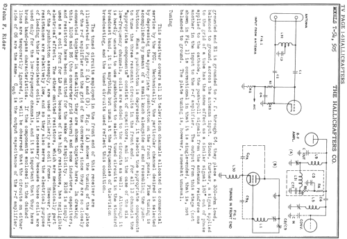 T54; Hallicrafters, The; (ID = 723940) Television