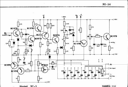 Oszillograph HM 312-3; HAMEG GmbH, (ID = 753045) Equipment