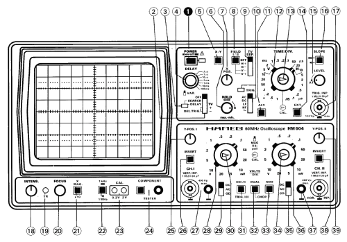 Oszilloskop HM604; HAMEG GmbH, (ID = 718510) Equipment