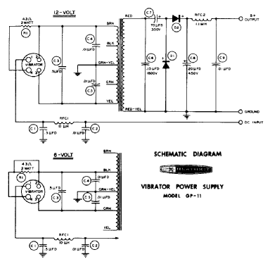 Vibrator Power Supply GP-11; Heathkit Brand, (ID = 177136) Power-S