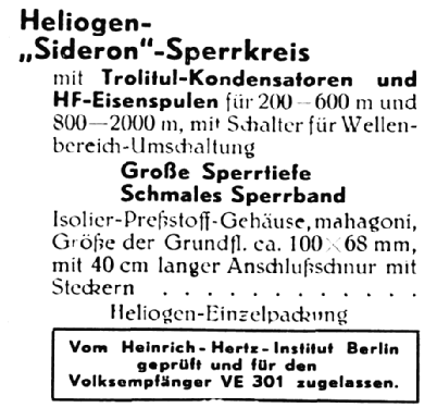Sideron-Sperrkreis 1955; Heliogen, Hermann (ID = 1608994) mod-past25