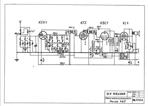 Paristo 460 P; Oy Helvar; Helsinki (ID = 1186219) Radio