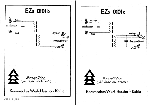ZF-Bandfilter EZs0101; Hescho - Keramische (ID = 1426239) mod-past25