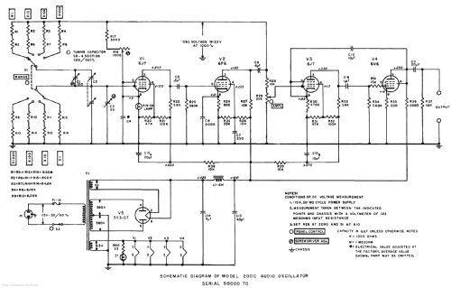 Audio Oscillator 200C; Hewlett-Packard, HP; (ID = 744689) Equipment