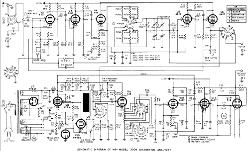 Distortion Analyzer 330B; Hewlett-Packard, HP; (ID = 167575) Ausrüstung