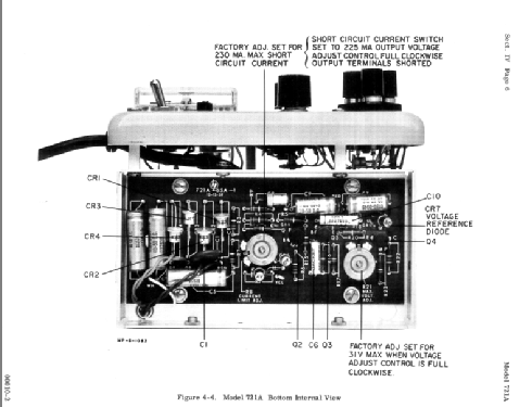 Labor-Netzgerät 721-A; Hewlett-Packard, HP; (ID = 1707206) Strom-V