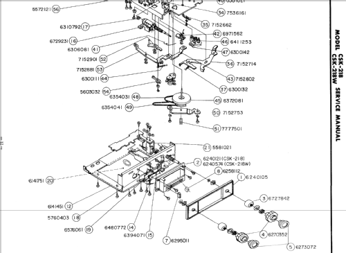 Autoradio CSK-218; Hitachi Ltd.; Tokyo (ID = 1634476) Car Radio