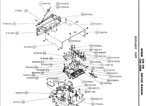 Autoradio CSK-218; Hitachi Ltd.; Tokyo (ID = 1634477) Car Radio