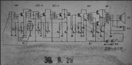 Hi-Sonic six transistor FR608; Unknown - CUSTOM (ID = 2114481) Radio