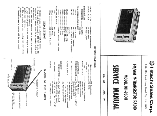 KH-980H; Hitachi Ltd.; Tokyo (ID = 2281584) Radio