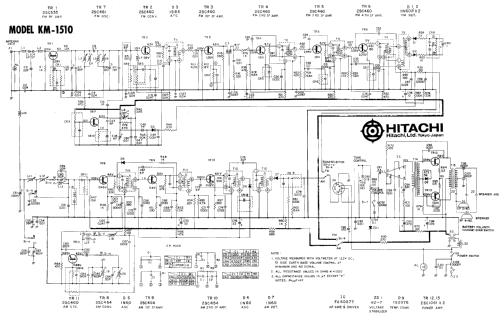 KM-1510; Hitachi Ltd.; Tokyo (ID = 924757) Car Radio