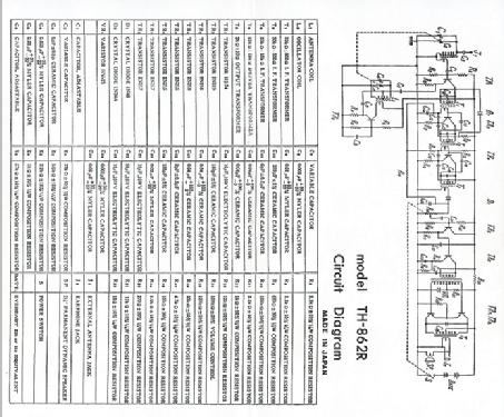 Marie 8 Transistor TH-862R; Hitachi Ltd.; Tokyo (ID = 2608593) Radio