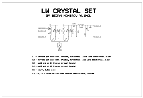 Crystal Sets for MW, LW and SW ; Homebrew - RECENT (ID = 2802024) Galena