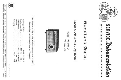 Quick W140U/1; Horny Hornyphon; (ID = 619498) Radio