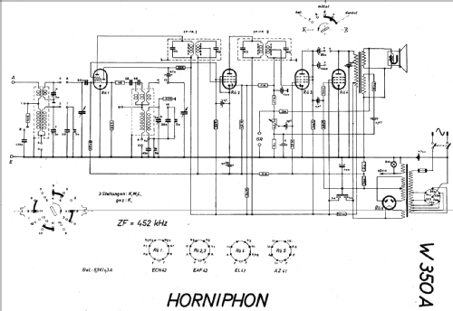 Rigoletto W350A; Horny Hornyphon; (ID = 18420) Radio