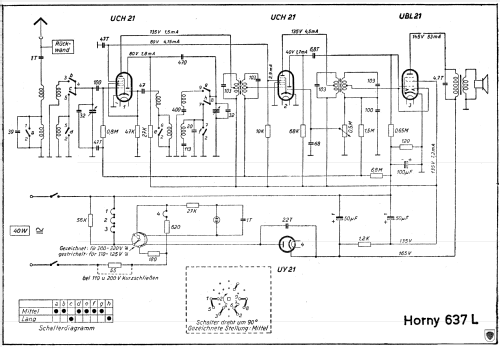 Zwergsuper 637L; Horny Hornyphon; (ID = 621814) Radio