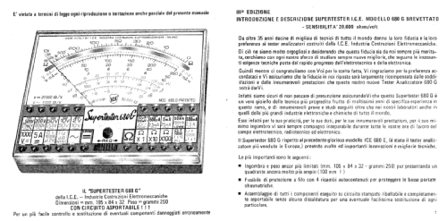 Supertester 680G; ICE, I.C.E.; Milano (ID = 2593118) Equipment