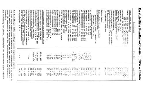 Rundfunk-Chassis J612a Stereo ; Imperial Rundfunk (ID = 1696684) Radio