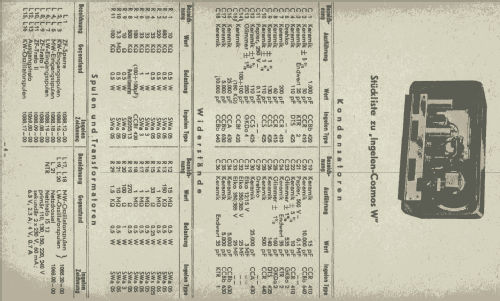 Cosmos W bis Gerät Nr 142.600; Ingelen, (ID = 1917072) Radio