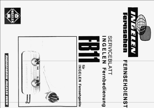 Fernbedienung FB11; Ingelen, (ID = 1321411) Misc