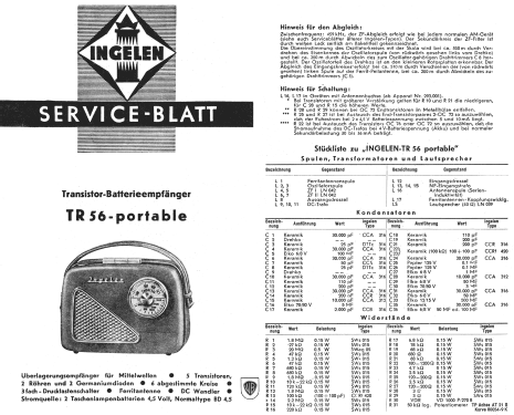 TR56 portable; Ingelen, (ID = 434866) Radio
