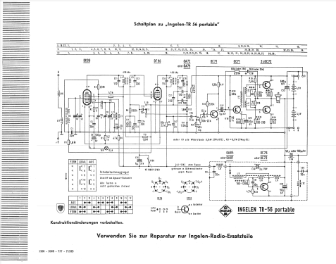 TR56 portable; Ingelen, (ID = 599516) Radio