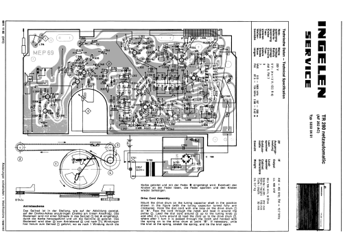 TR280 Netzautomatic Type 52330451; Ingelen, (ID = 2034827) Radio