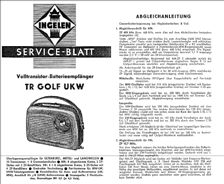 TR Golf UKW ; Ingelen, (ID = 41287) Radio