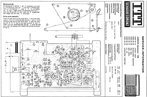 Junior electronic 106; ITT Schaub-Lorenz (ID = 135530) Radio