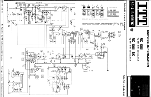 RC1001 53312511; ITT Schaub-Lorenz (ID = 131516) Radio